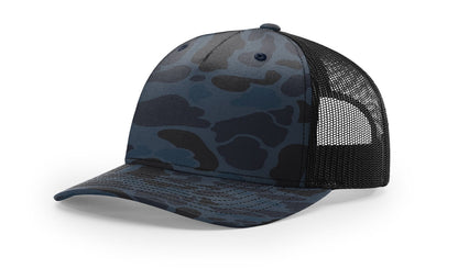 Richardson 112PFP Printed Five Panel Trucker - Duck Camo Colors - Blank