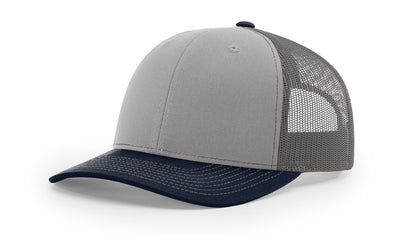Richardson 112 Trucker Cap Tri Color Hats Three Colors - Blank