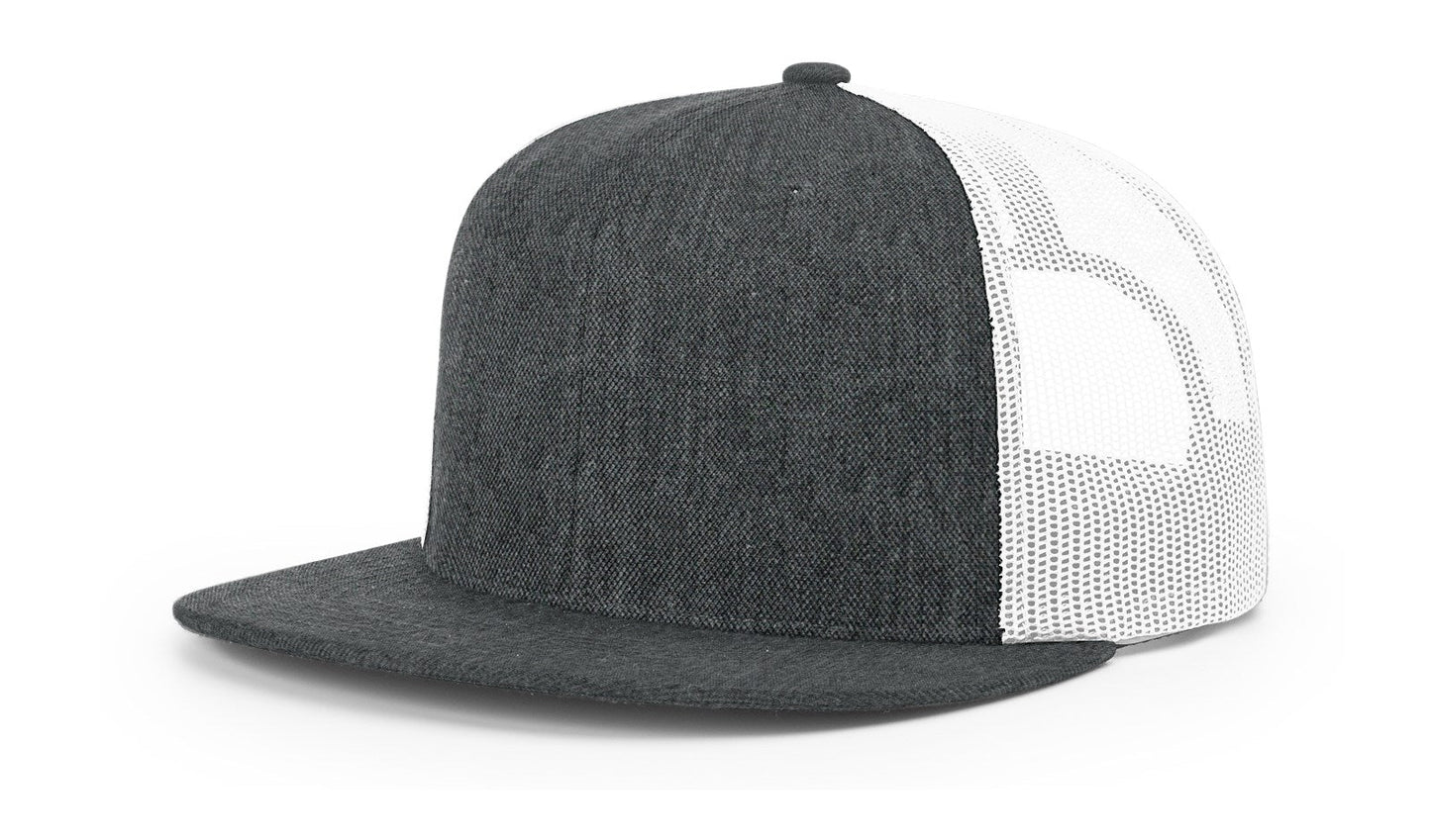 Richardson 511 Wool Blend Flat Bill Trucker Hat, Snapback - Blank