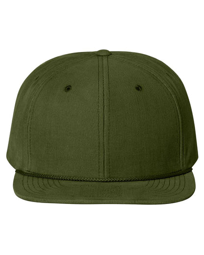 Custom Embroidered Richardson 253 Timberline Corduroy Cap, Snapback Flat Bill Hat