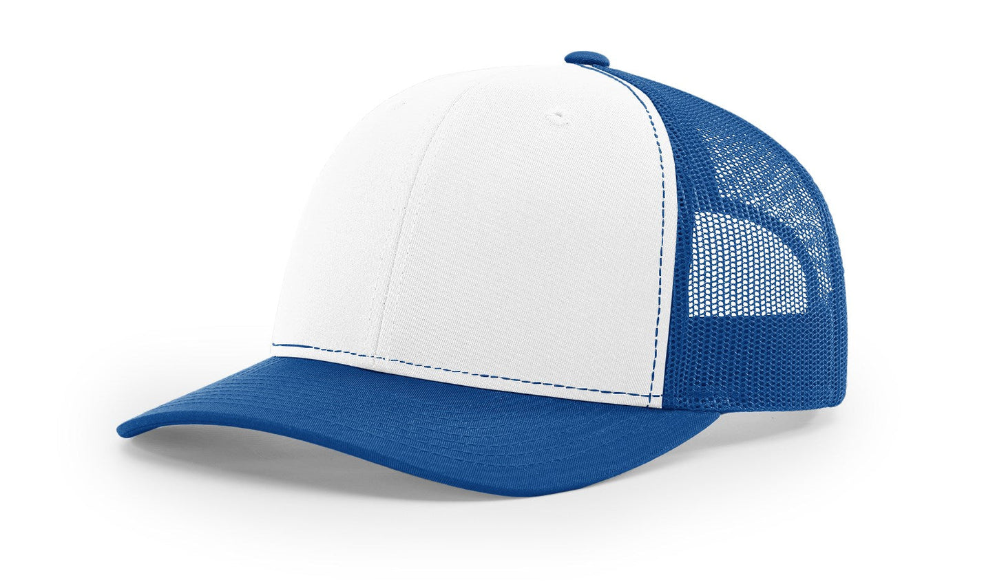 Richardson 112 Trucker Cap Alternate Hats Alternate Colors White Front - Blank