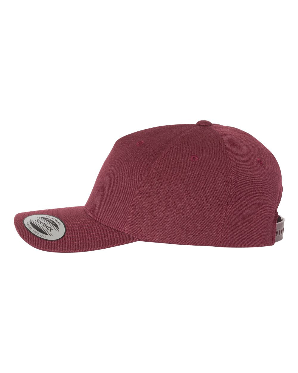 Custom Patch Yupoong 5789M 5-Panel, Premium Wool Blend Cap, YP Classics