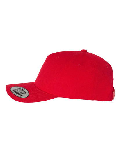 Custom Patch Yupoong 5789M 5-Panel, Premium Wool Blend Cap, YP Classics
