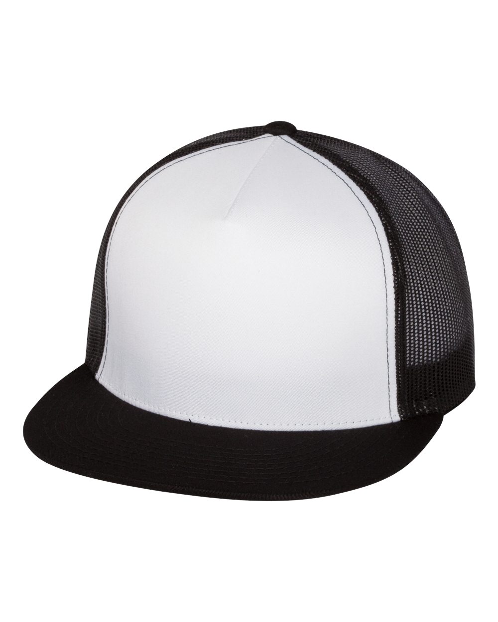 YP Classics, Yupoong 6006 Flat Bill Trucker Cap - Blank