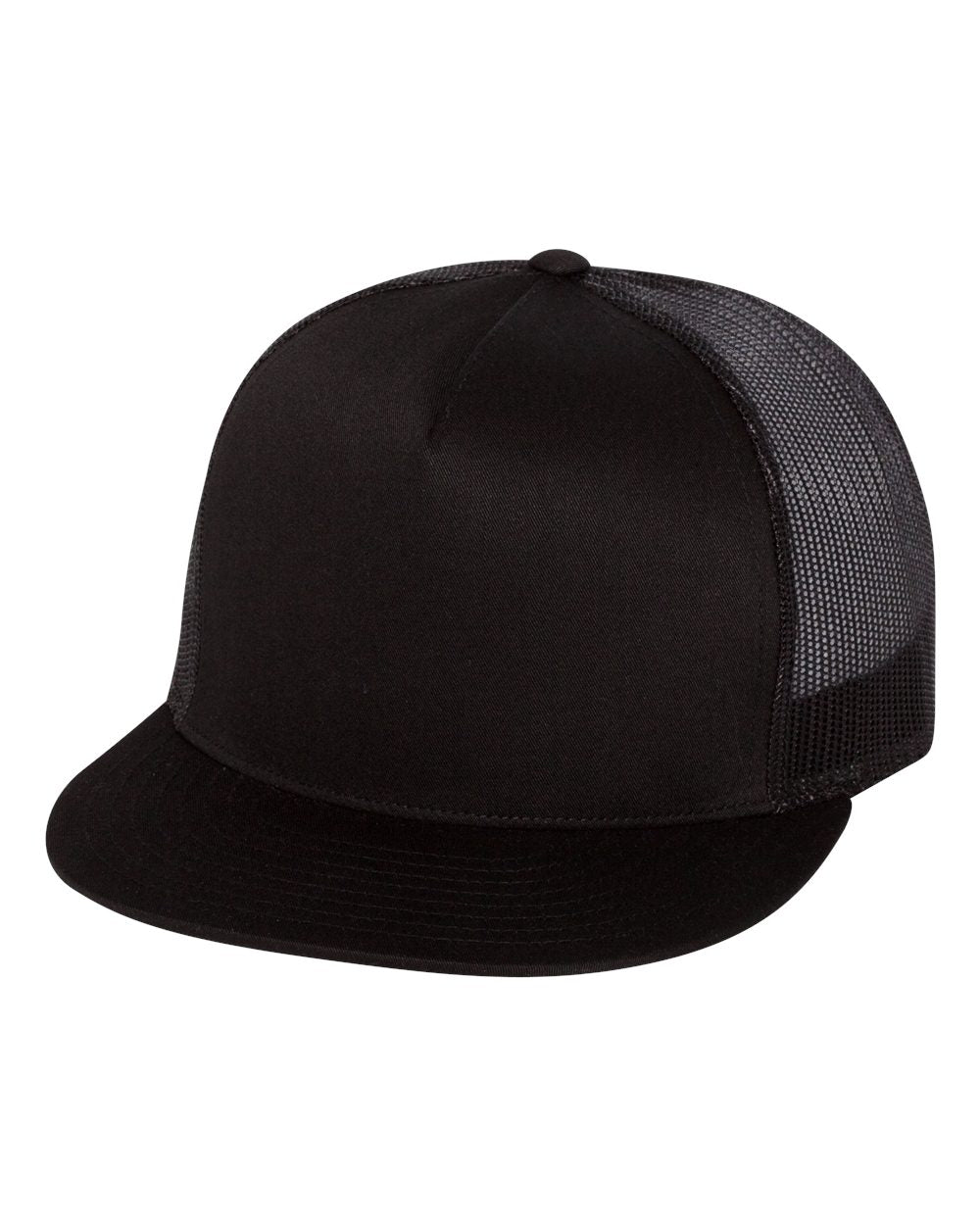 YP Classics, Yupoong 6006 Flat Bill Trucker Cap - Blank