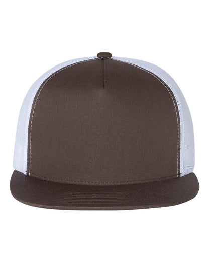 YP Classics, Yupoong 6006 Flat Bill Trucker Cap - Blank