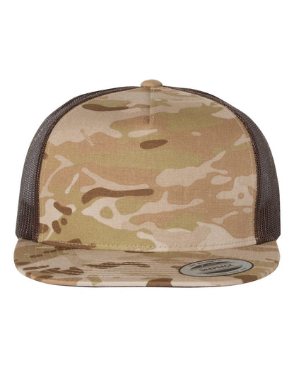 YP Classics, Yupoong 6006 Flat Bill Trucker Cap - Blank