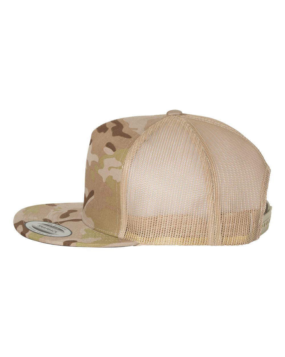YP Classics, Yupoong 6006 Flat Bill Trucker Cap - Blank