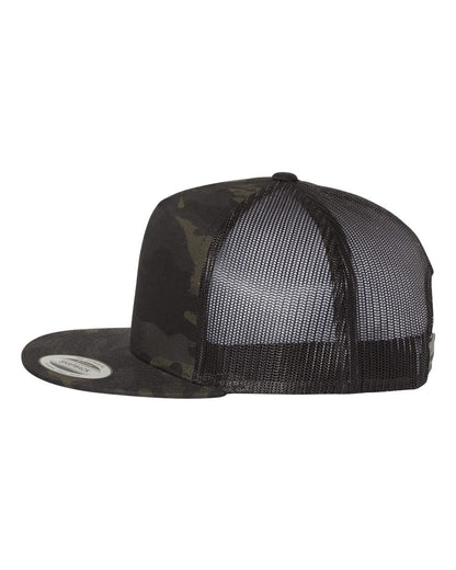 YP Classics, Yupoong 6006 Flat Bill Trucker Cap - Blank