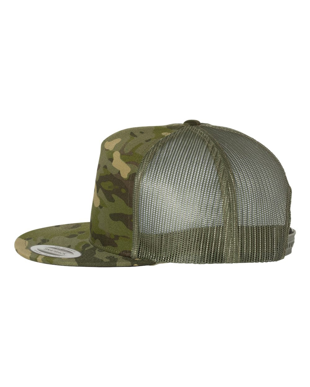 YP Classics, Yupoong 6006 Flat Bill Trucker Cap - Blank