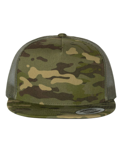 YP Classics, Yupoong 6006 Flat Bill Trucker Cap - Blank