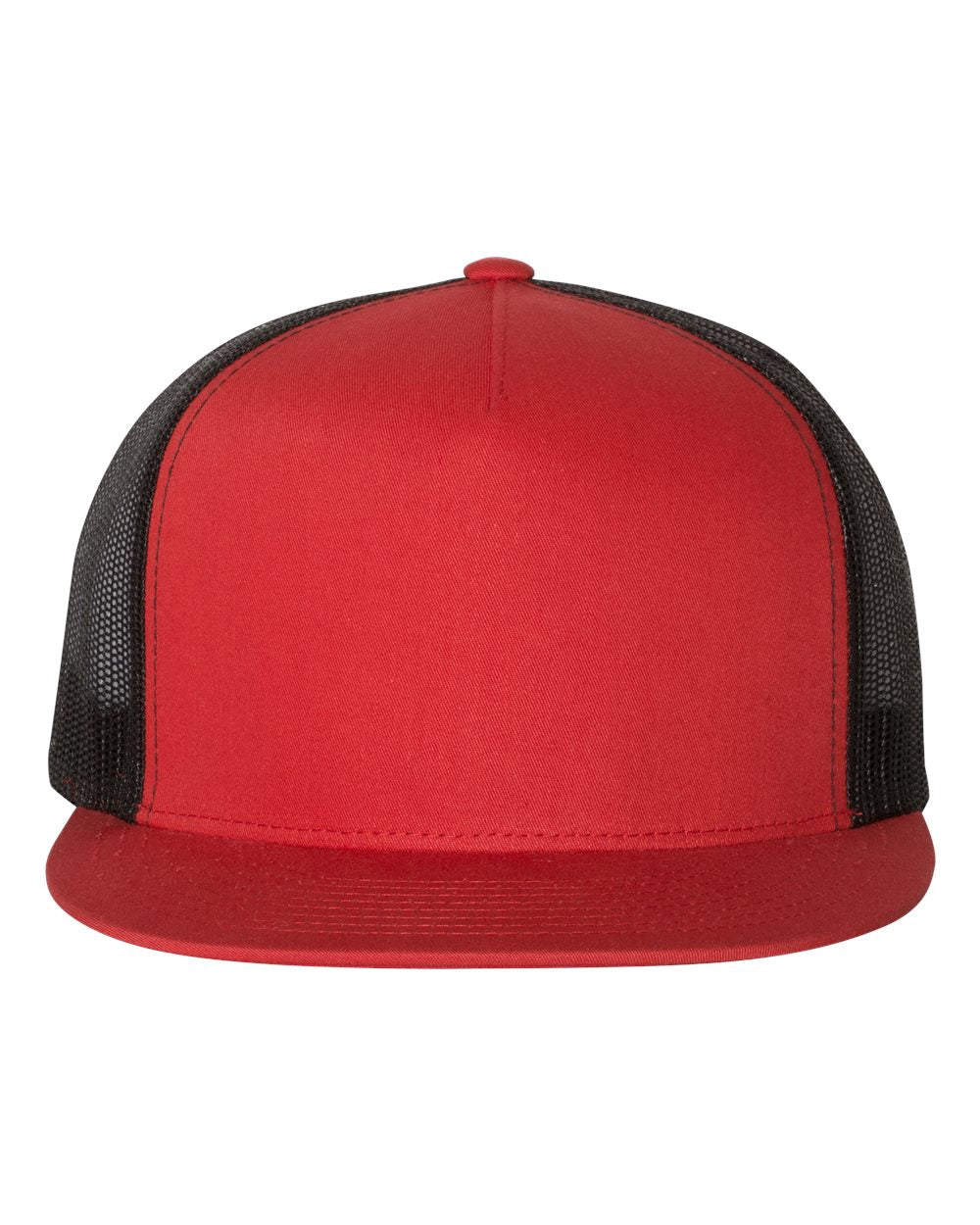 YP Classics, Yupoong 6006 Flat Bill Trucker Cap - Blank