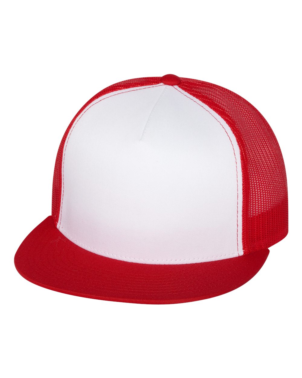YP Classics, Yupoong 6006 Flat Bill Trucker Cap - Blank