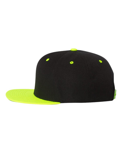 Custom Embroidered YP Classics, Yupoong 6089 - Premium Flat Bill, Snapback Cap, 6089M