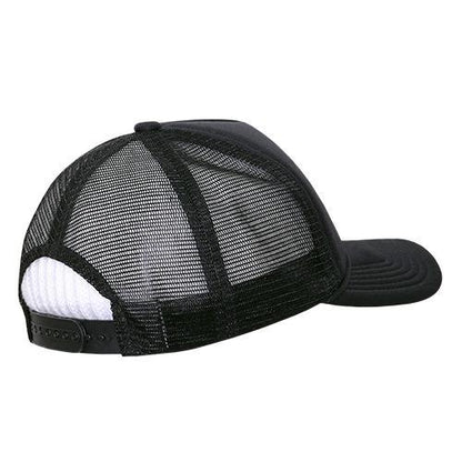 Wholesale Bulk Blank Kids' Youth Trucker Foam Mesh Hats - Decky 7010 - Black