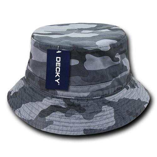 Wholesale Bulk Blank Polo Bucket Hats - Decky 961 - Urban Camo